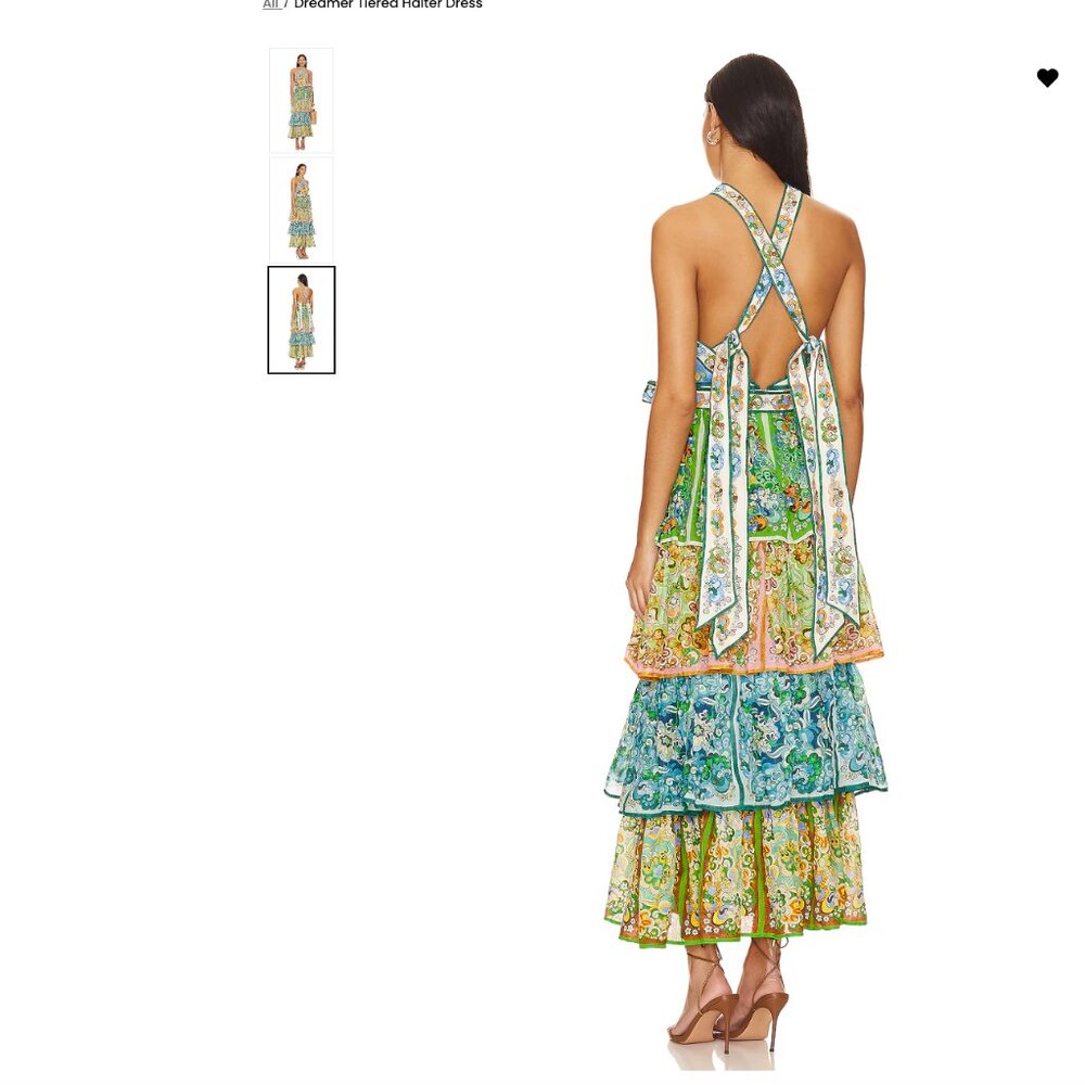 ALEMAIS -Dreamer Tiered Halter Dress